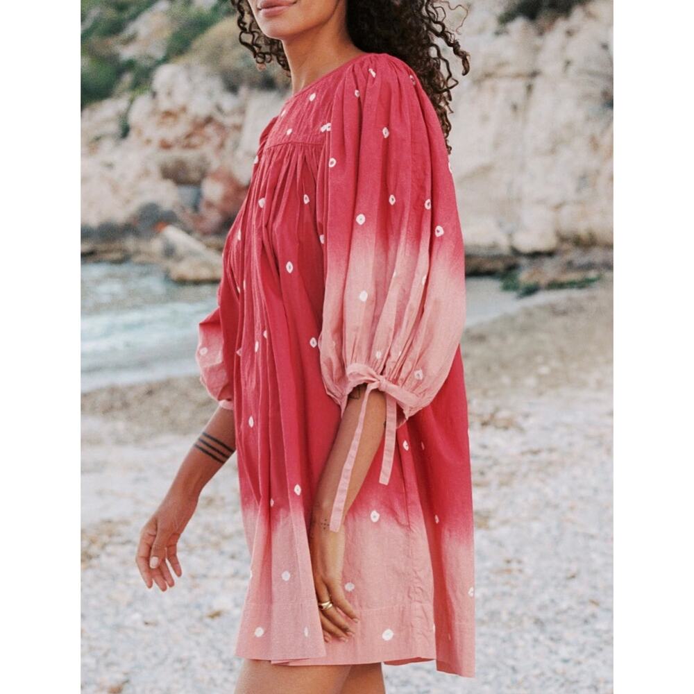 Christy Dawn Regan Dress XS NWT Garnet Ombre Organic Cotton Project Thrive